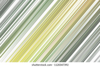 Light Green, Yellow vector template with repeated sticks. Glitter abstract illustration with colored sticks. The pattern can be used as ads, poster, banner for commercial.