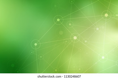 Light Green, Yellow vector template with circles, triangles. Abstract illustration with colorful discs and triangles. Pattern can be used as texture of wallpapers.