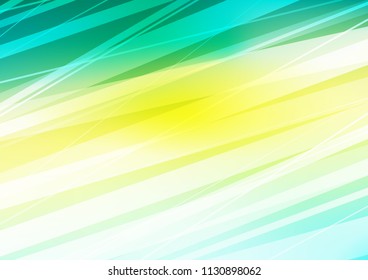 Light Green, Yellow vector template with repeated sticks. Decorative shining illustration with lines on abstract template. The pattern can be used as ads, poster, banner for commercial.