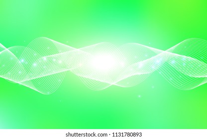 Light Green, Yellow vector template with carnival confetti. Beautiful colored illustration with ribbon in celebration style. The pattern can be used for carnival, festival leaflets.