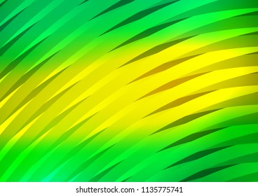 Light Green, Yellow vector template with repeated sticks. Modern geometrical abstract illustration with staves. The pattern can be used for websites.