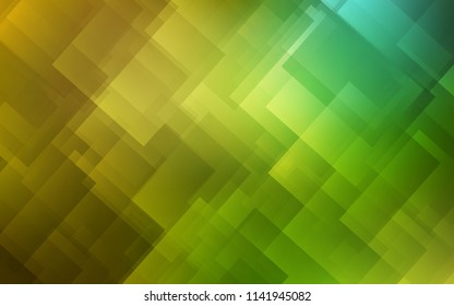 Light Green, Yellow vector template with repeated sticks. Glitter abstract illustration with colored sticks. Smart design for your business advert.