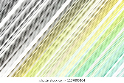 Light Green, Yellow vector template with repeated sticks. Shining colored illustration with narrow lines. Smart design for your business advert.