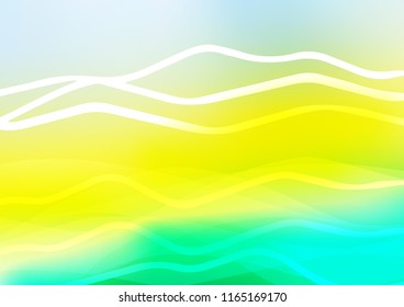 Light Green, Yellow vector template with repeated sticks. Modern geometrical abstract illustration with staves. The pattern can be used as ads, poster, banner for commercial.