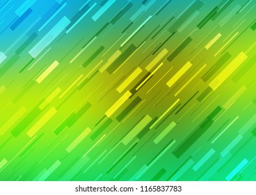 Light Green, Yellow vector template with repeated sticks. Modern geometrical abstract illustration with staves. The pattern can be used for websites.