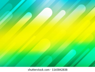 Light Green, Yellow vector template with repeated sticks. Shining colored illustration with narrow lines. The pattern can be used as ads, poster, banner for commercial.