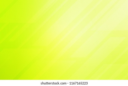 Light Green, Yellow vector template with repeated sticks. Shining colored illustration with sharp stripes. Best design for your ad, poster, banner.