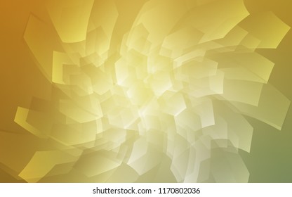 Light Green, Yellow vector template in hexagonal style. White background with colorful hexagons. Pattern can be used for landing pages.