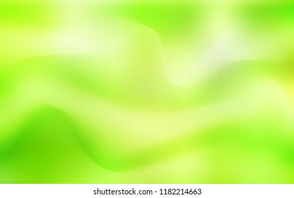 Light Green, Yellow vector template with bent ribbons. Glitter abstract illustration with wry lines. Brand-new design for your ads, poster, banner.