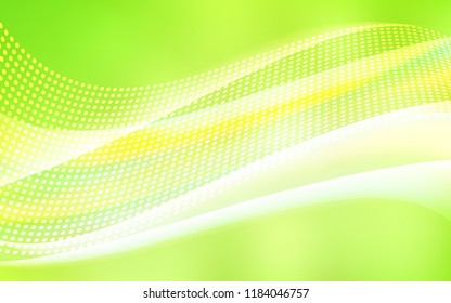 Light Green, Yellow vector template with circles, triangles. Decorative design in abstract style with triangle structure. Pattern for design of fabric, wallpapers.