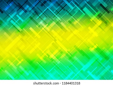 Light Green, Yellow vector template with repeated sticks. Shining colored illustration with narrow lines. Best design for your ad, poster, banner.