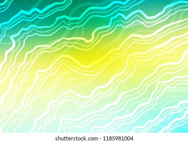 Light Green, Yellow vector template with lava shapes. Creative illustration in halftone marble style with gradient. Marble design for your web site.