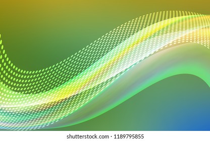 Light Green, Yellow vector template with circles, triangles. Modern abstract colorful illustration with spheres and lines. Design for your business advert.