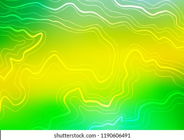 Light Green, Yellow vector template with repeated sticks. Shining colored illustration with narrow lines. Smart design for your business advert.