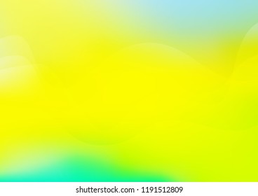 Light Green, Yellow vector template with liquid shapes. Modern gradient abstract illustration with bandy lines. The template for cell phone backgrounds.