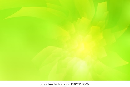 Light Green, Yellow vector template in hexagonal style. Abstract illustration with colorful hexagons. New design for website's poster, banner.