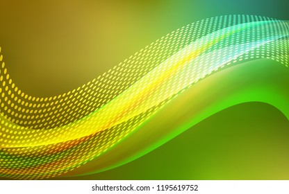 Light Green, Yellow vector template with circles, triangles. Illustration with set of colorful abstract circles and lines. Design for poster, banner of websites.