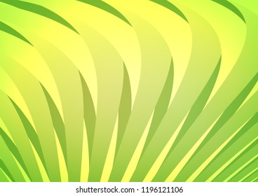 Light Green, Yellow vector template with repeated sticks. Decorative shining illustration with lines on abstract template. The pattern can be used as ads, poster, banner for commercial.
