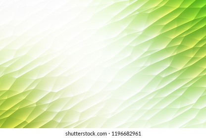 Light Green, Yellow vector template with crystals, triangles. Modern abstract illustration with colorful triangles. Smart design for your business advert.