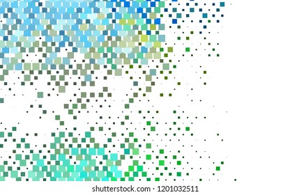 Light Green, Yellow vector template with crystals, rectangles. Abstract gradient illustration with rectangles. Pattern for commercials.