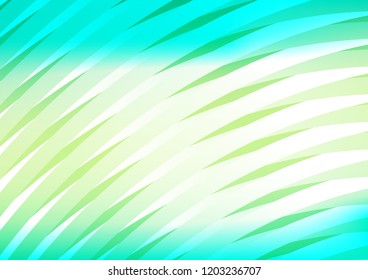 Light Green, Yellow vector template with repeated sticks. Decorative shining illustration with lines on abstract template. The template can be used as a background.