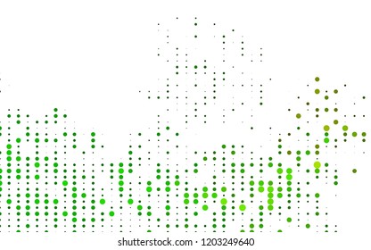 Light Green, Yellow vector template with circles. Modern abstract illustration with colorful water drops. Pattern for ads, leaflets.