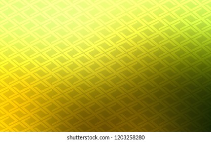Light Green, Yellow vector template with crystals, rectangles. Beautiful illustration with rectangles and squares. Pattern can be used for websites.