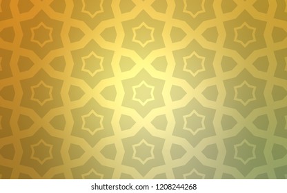 Light Green, Yellow vector template with sky stars. Stars on blurred abstract background with gradient. Smart design for your business advert.