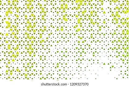 Light Green, Yellow vector template with crystals, triangles. Modern abstract illustration with colorful triangles. Pattern for commercials.