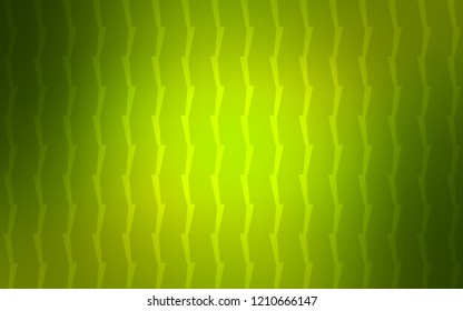 Light Green, Yellow vector template with repeated sticks. Lines on blurred abstract background with gradient. Pattern for ads, posters, banners.