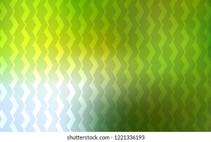 Light Green, Yellow vector template with repeated sticks. Colorful shining illustration with lines on abstract template. Pattern for ads, posters, banners.