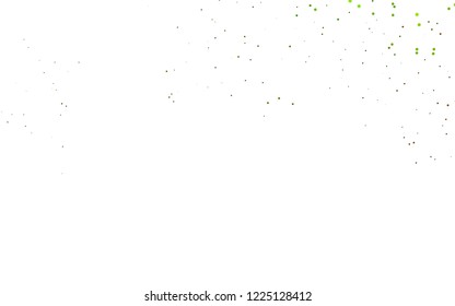 Light Green, Yellow vector  template with circles. Glitter abstract illustration with blurred drops of rain. Completely new template for your brand book.