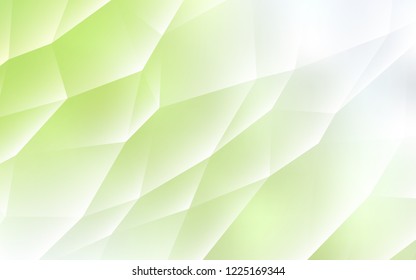 Light Green, Yellow vector template with crystals, triangles. Abstract gradient illustration with triangles. Pattern can be used for websites.