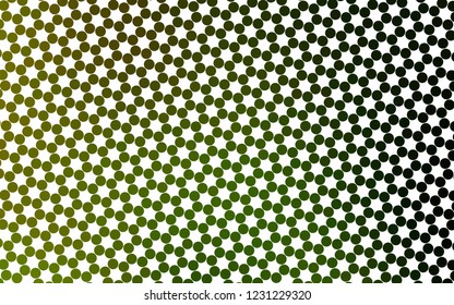 Light Green, Yellow vector template with circles. Beautiful colored illustration with blurred circles in nature style. Pattern for ads, booklets.