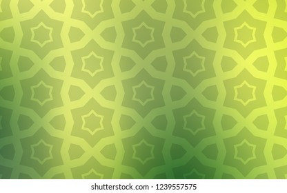 Light Green, Yellow vector template with sky stars. Modern geometrical abstract illustration with stars. Smart design for your business advert.