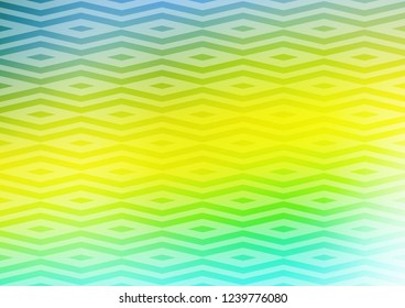 Light Green, Yellow vector template with crystals, triangles. Illustration with set of colorful triangles. Pattern for busines ad, booklets, leaflets