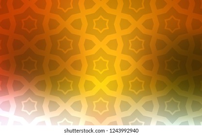 Light Green, Yellow vector template with sky stars. Modern geometrical abstract illustration with stars. Pattern for wrapping gifts.