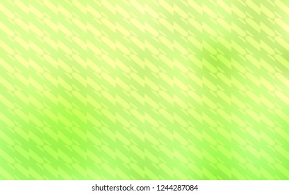 Light Green, Yellow vector template with repeated sticks. Colorful shining illustration with lines on abstract template. Pattern for ads, posters, banners.