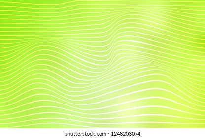 Light Green, Yellow vector template with shining lines. Glitter abstract illustration with wry lines. The polygonal design for your web site.