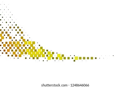 Light Green, Yellow vector template with crystals, rectangles. Decorative design in abstract style with rectangles. Best design for your ad, poster, banner.