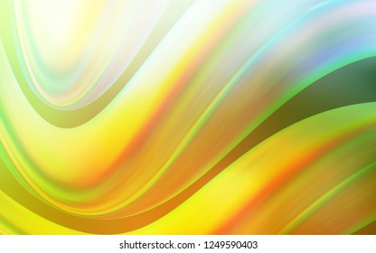Light Green, Yellow vector template with liquid shapes. A completely new color illustration in marble style. Marble design for your web site.