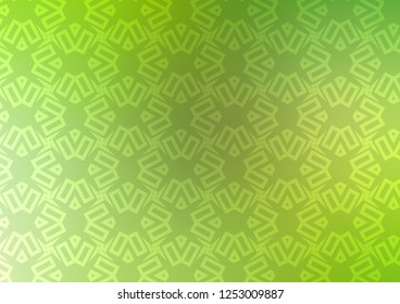 Light Green, Yellow vector template with triangles, squares. Illustration with colorful triangles, rectangles. Best design for your ad, poster, banner.