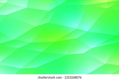 Light Green, Yellow vector template with crystals, triangles. Modern abstract illustration with colorful triangles. Smart design for your business advert.