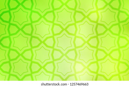 Light Green, Yellow vector template with sky stars. Blurred decorative design in simple style with stars. Smart design for your business advert.