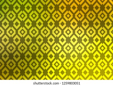 Light Green, Yellow vector template with crystals, rectangles. Abstract gradient illustration with rectangles. Modern template for your landing page.