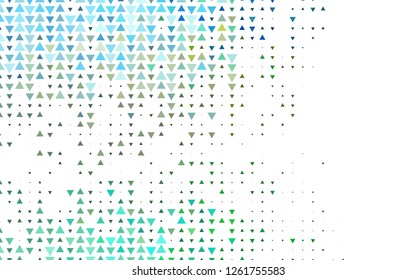 Light Green, Yellow vector template with crystals, triangles. Illustration with set of colorful triangles. Pattern can be used for websites.