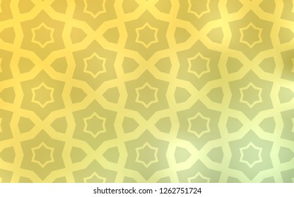 Light Green, Yellow vector template with sky stars. Decorative illustration with stars on abstract template. Pattern for wrapping gifts.