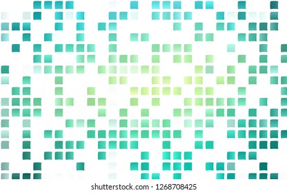 Light Green, Yellow vector template with crystals, rectangles. Abstract gradient illustration with rectangles. Pattern for commercials.