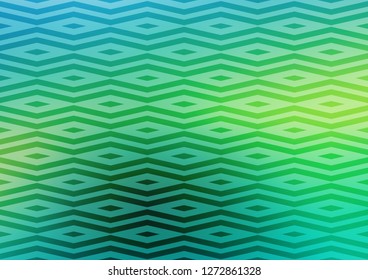 Light Green, Yellow vector template with crystals, triangles. Illustration with set of colorful triangles. Pattern for commercials.