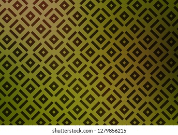 Light Green, Yellow vector template with sticks, squares. Colorful lines, squares on abstract background with gradient. Best design for your ad, poster, banner.